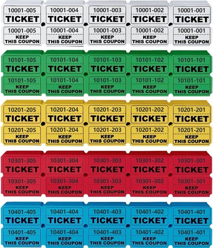 1000 pcs raffle - tickets, roll
