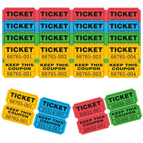Raffle tickets 800 - 800, 400