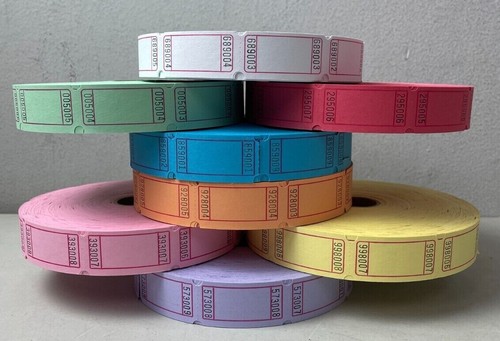 Blank raffle tickets single - blank,